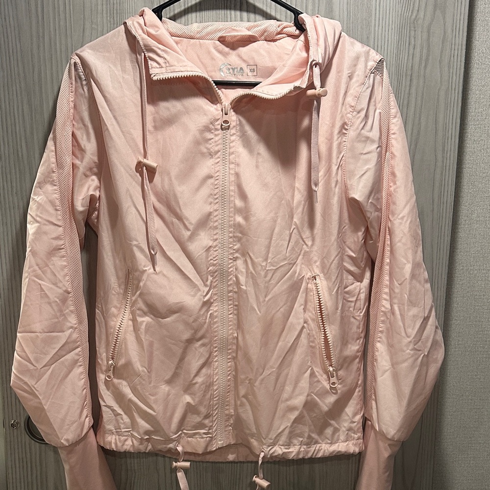 ZYIA Blush Pink Hooded Utility Jacket